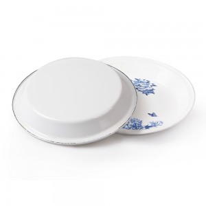 Wholesale Enamelware Enamel Plate Plate Dinner Plate for Kitchen