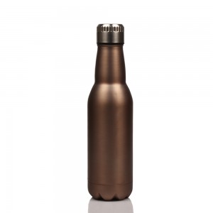 ຂາຍຮ້ອນສະແຕນເລດ Vacuumn Beer Shape Bottle