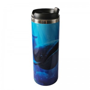 Wholesale 304 Stainless Steel Double Wall Full Color Tumbler with Leak Proof Lid