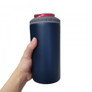 16oz Slim Can holders Sublimation Stainless Steel 4 In 1 Tumbler Can Cooler With Lids