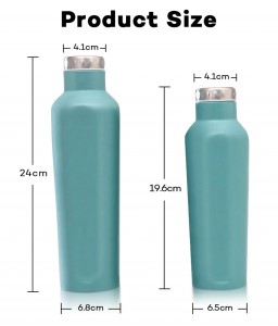 Жаттығу залына арналған BPA тегін тот баспайтын болаттан жасалған вакуумды оқшауланған су бөтелкесі