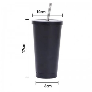 Wholesale Travel Mug Stainless Steel Tumbler Pint Cups With Straw And Lid