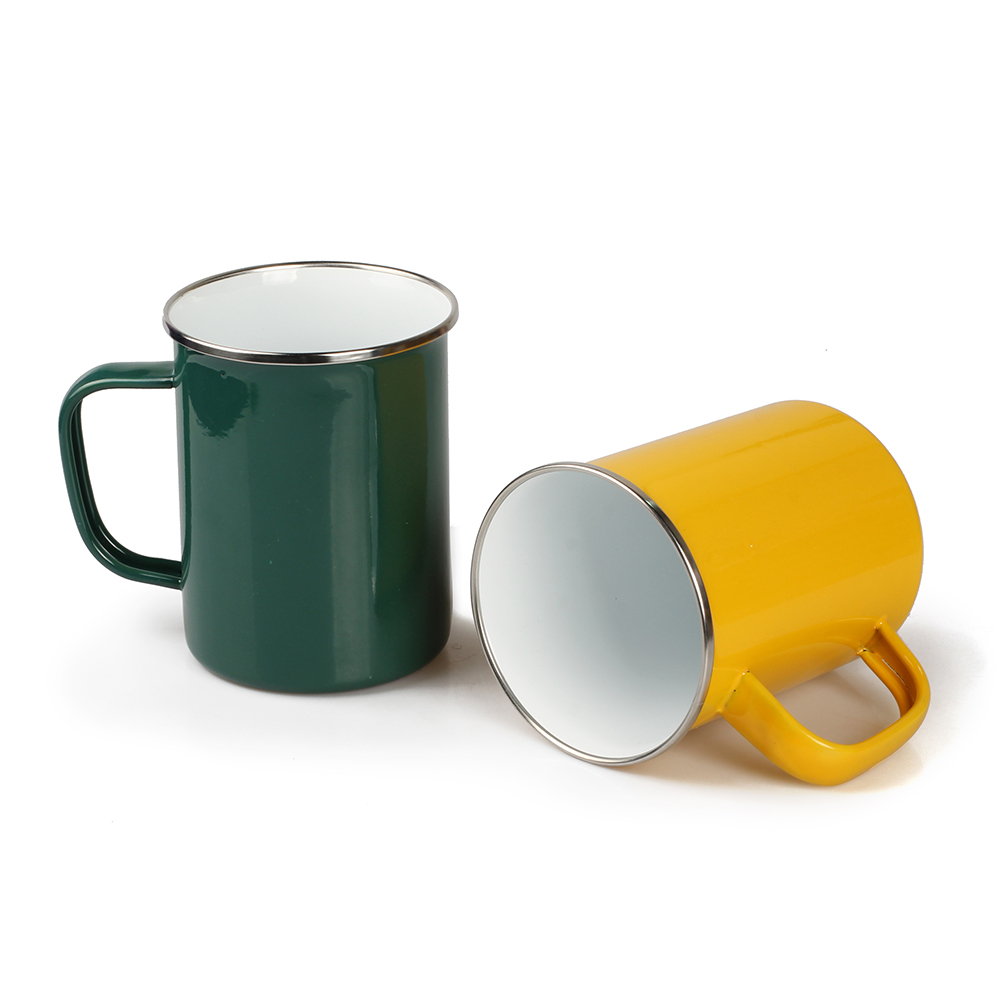 Wholesale 15 OZ Enamel Camp Mugs with Handle Camping Mug for Outdoor Featured Image