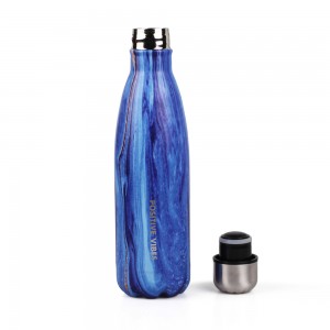 Оптовая бутылка из нержавеющей стали в форме кокса бутылка для воды в форме колы