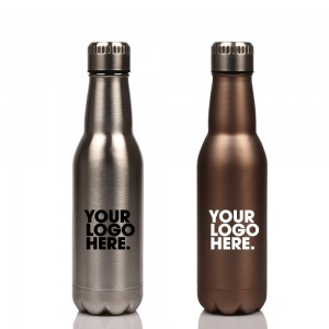 Ibhodlela le-Hot Selling Stainless Steel Vacuumn Beer Shape Bottle