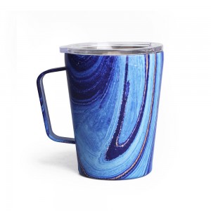 18/8 Kuhiliʻole kila pilikino Insulated Coffee Mug huakaʻi metala hoomoana mugs wholesale