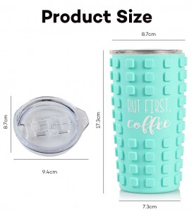 Tutus 20 oz Plastic Cup Double Wall Tumbler with Lid