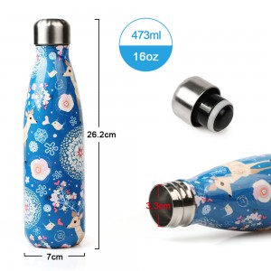 wholesale 17oz stainless steel water bottle coke shape bottle
