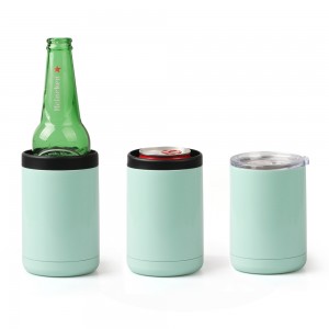 Wholesale Multi-function Stainless Steel Colster ECO-friendly Can Cooler Holder na may Takip para sa Kape