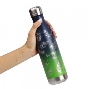 wholesale stainless steel water bottle full colors with Laser engraving