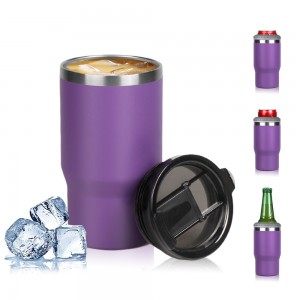 Factory Custom Logo Can Cooler Vacuum Triple Insulated Skinny Can Cooler Glitter for 12 oz Slim Cans Insulator