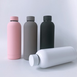 قارورة فراغ ترويجية سعة 500 مل وزجاجة مياه من الفولاذ المقاوم للصدأ معتمدة من CE