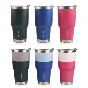 30Oz Double Wall Stainless Steel Coffee Travel Mug Vacuum Insulated Tumbler With Lid