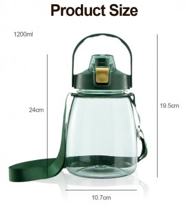 Bouteille d'eau écologique sans Bpa, mignonne et réutilisable pour enfants, Clip de bouteille d'eau Kawaii, ceinture de Camping en plein air