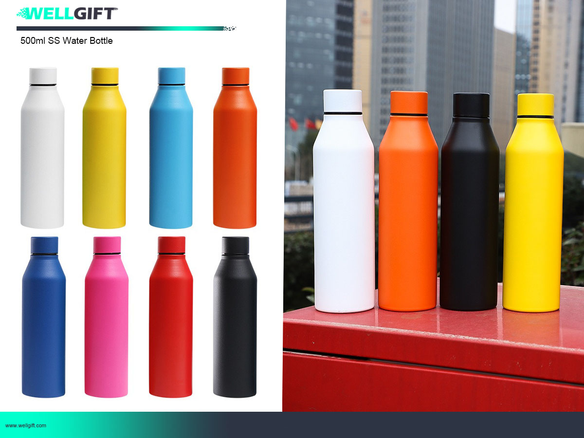 Ladies Solid Color Stainless Steel Water Bottle Featured Image