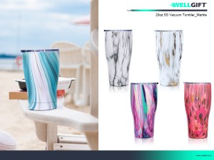 20oz Marbled stainless steel tumbler series