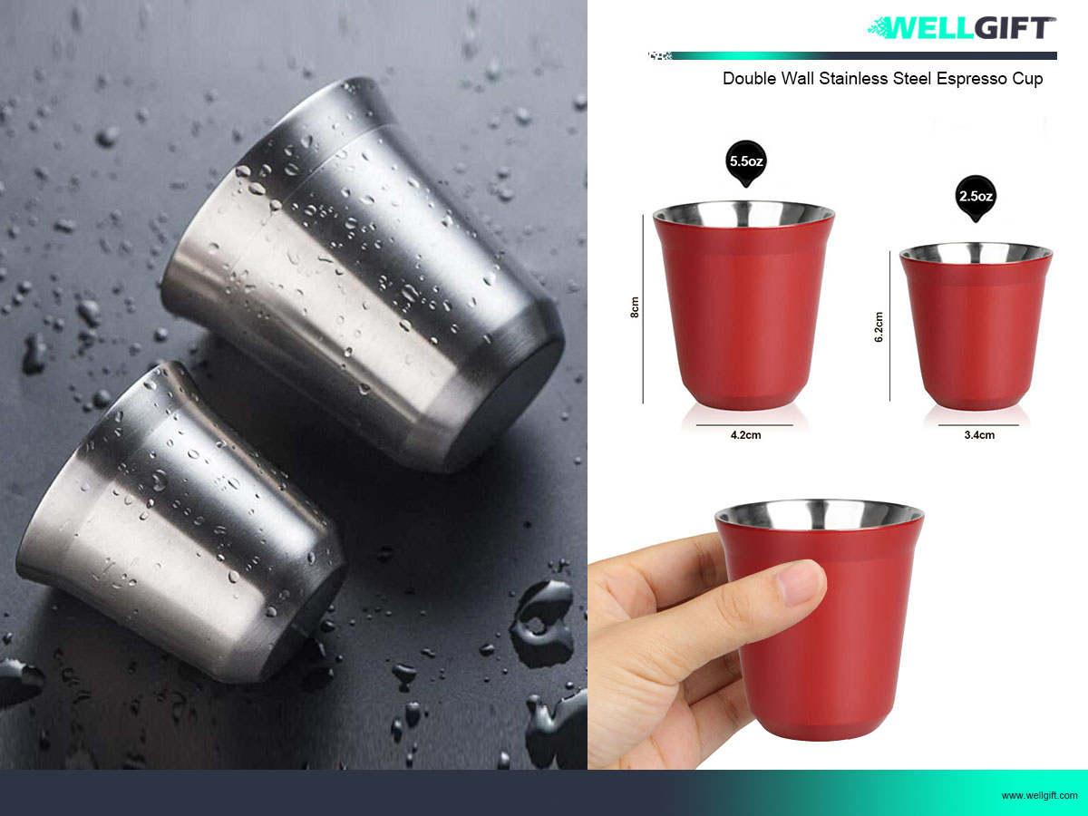 Double Wall Stainless Steel Espresso Cup Featured Image