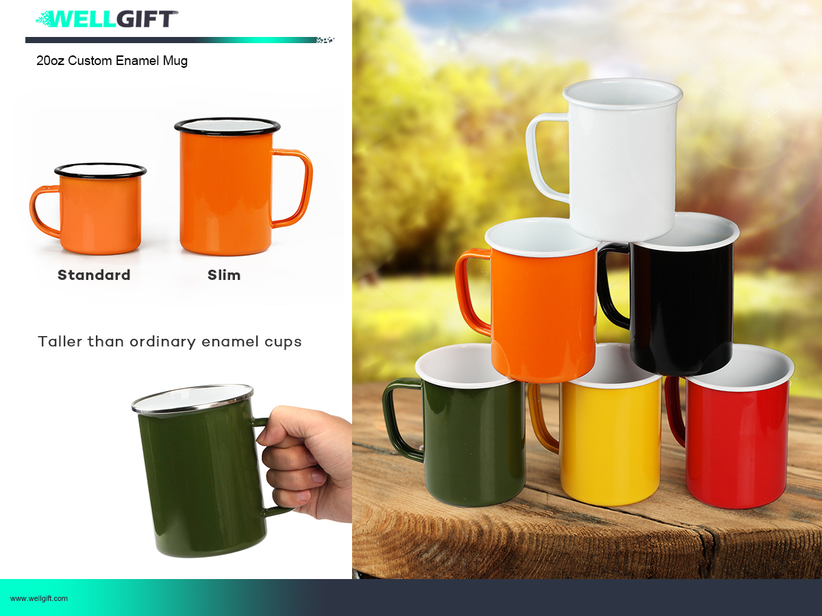 20oz Custom Enamel Mug(Taller than ordinary enamel cups) Featured Image