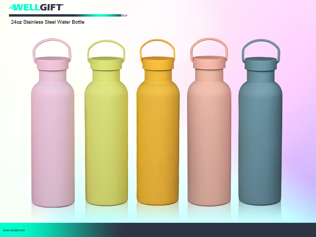 Macaron series stainless steel water bottle Featured Image